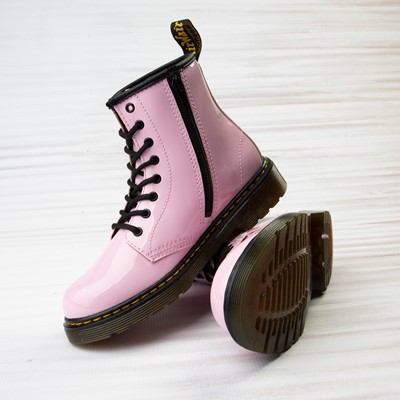 Alternate view of Dr. Martens 1460 8-Eye Patent Boot - Little Kid / Big Kid - Pale Pink