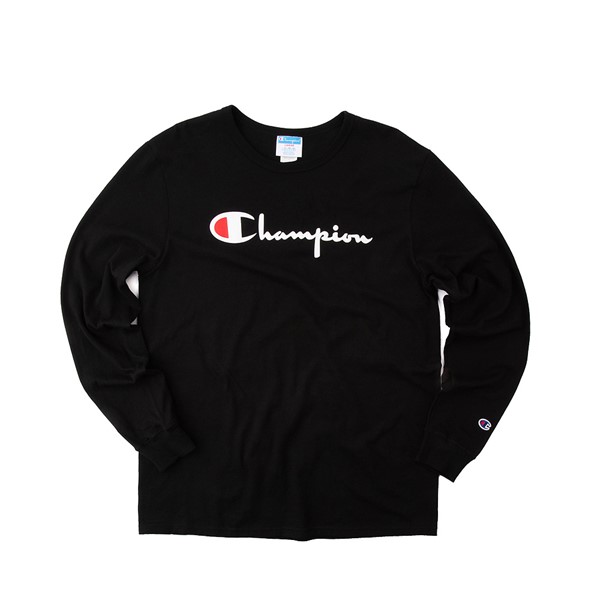 alternate view T-shirt à manches longues pour hommes Champion Heritage  NoirALT2
