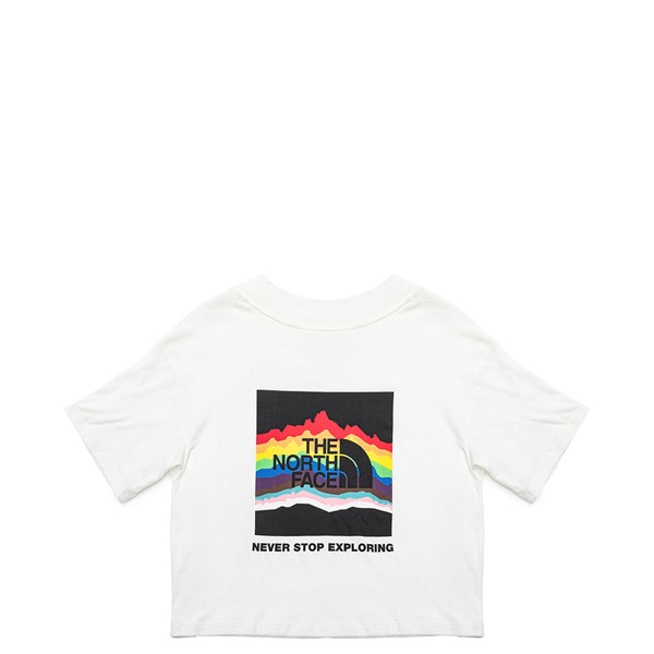 Womens The North Face Pride Cropped Tee - White