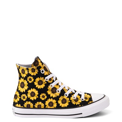 sunflower print converse