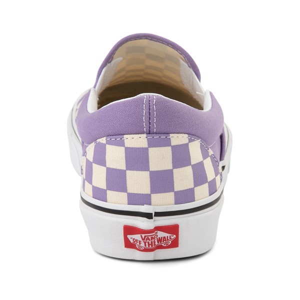 alternate view Vans Slip-On Checkerboard Skate Shoe - Chalk VioletALT4