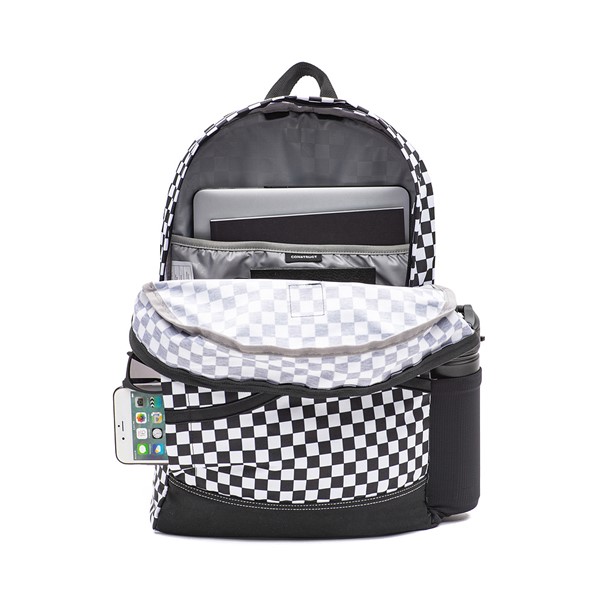 alternate view Vans Construct Skool Backpack - Black / White CheckerboardALT1