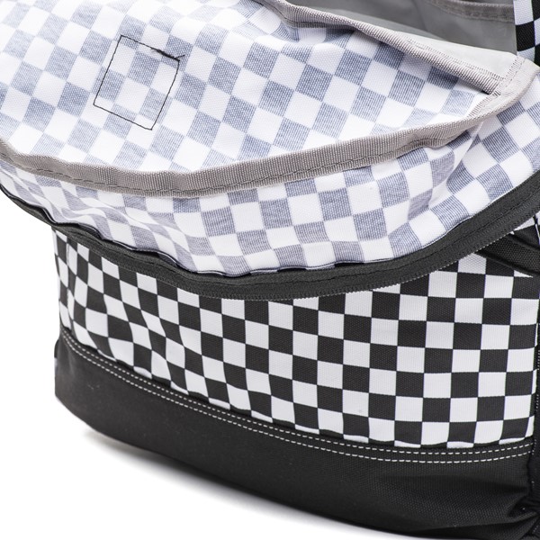 alternate view Vans Construct Skool Backpack - Black / White CheckerboardALT5