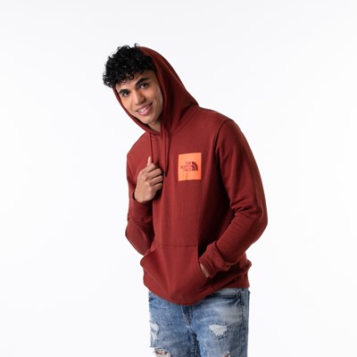 Alternate view of Mens The North Face Fine Hoodie - Brick