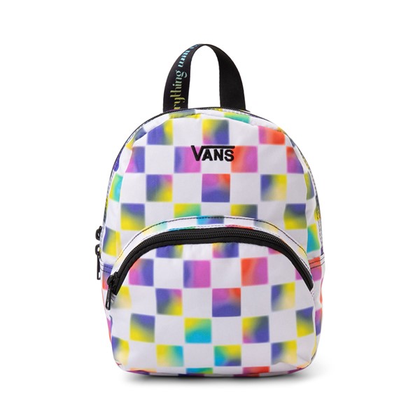 Main view of Vans Cultivate Care Checkerboard Mini Backpack - White / Multicolor