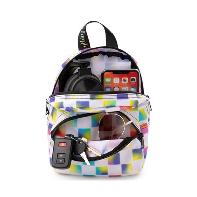 Alternate view of Vans Cultivate Care Checkerboard Mini Backpack - White / Multicolor
