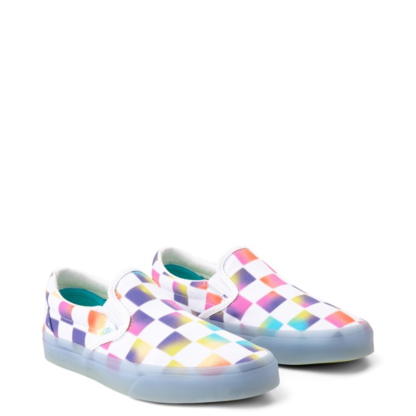 alternate view Vans Cultivate Care Slip On Checkerboard Skate Shoe - White / MulticolorALT5