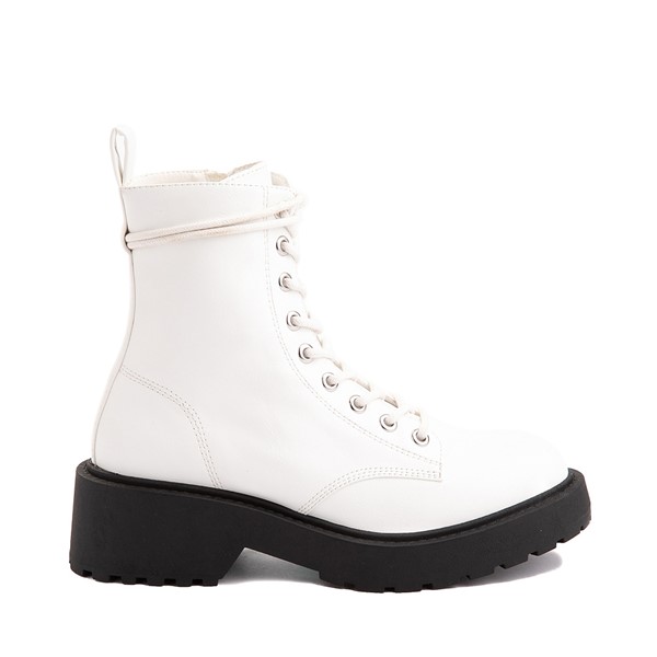 Main view of Womens MIA Madolyn Combat Boot - White