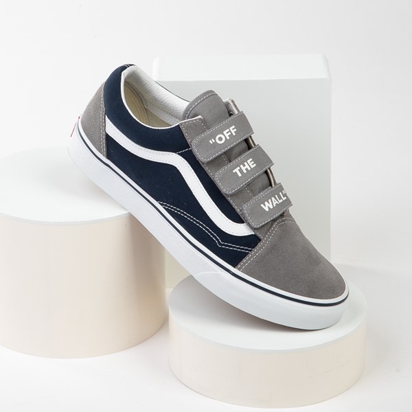 Main view of Vans Old Skool V Off The Wall Skate Shoe - Frost Gray / Dress Blues