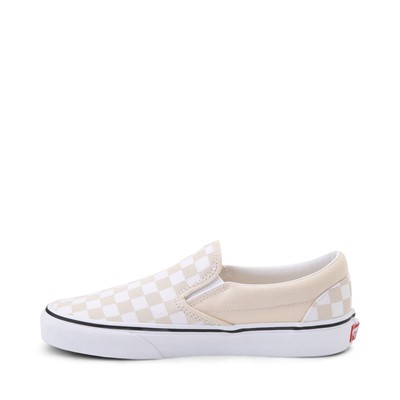 checkered vans beige