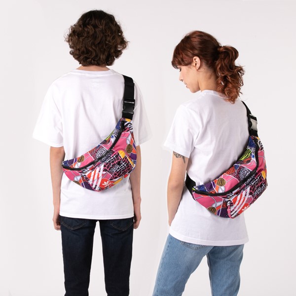 alternate view adidas Waist Bag - Pink / MulticolorALT1BADULT