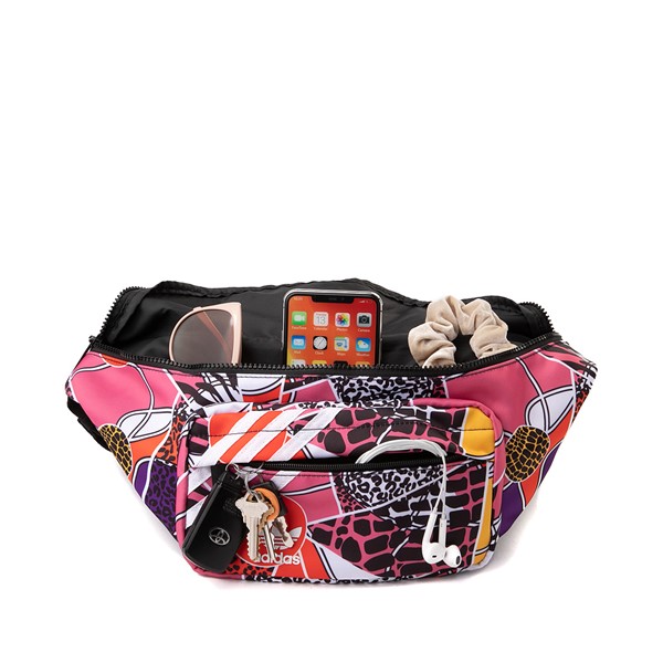 alternate view adidas Waist Bag - Pink / MulticolorALT4