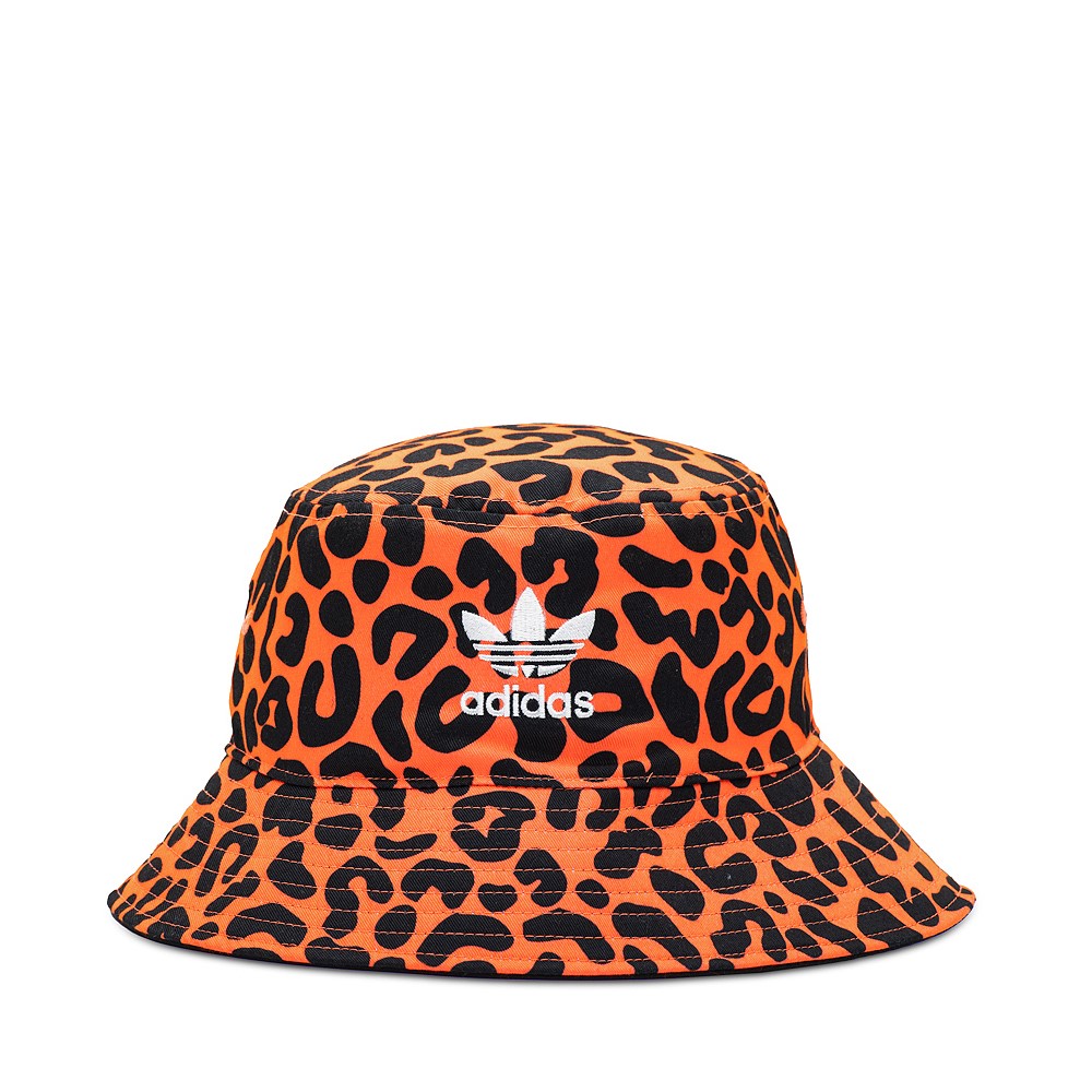 adidas Trefoil Logo Reversible Bucket Hat - Leopard