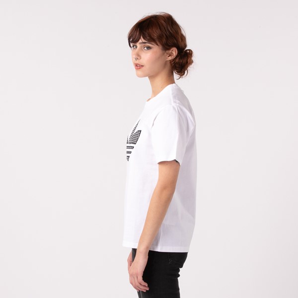 alternate view T-Shirt adidas Gingham Trefoil pour femmes - BlancALT3
