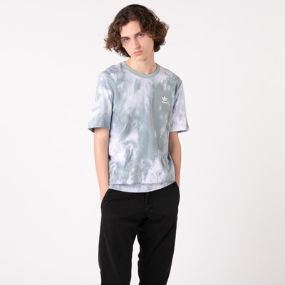 Vue alternative de T-shirt adidas Adicolor Essentials Trefoil pour hommes - Teinture sur nœuds grise