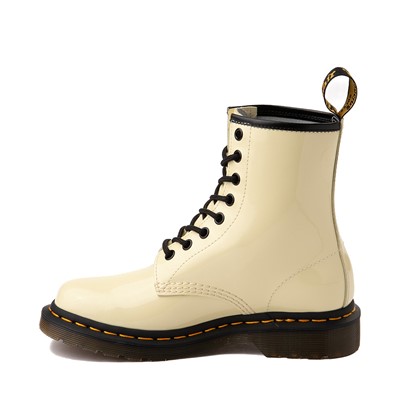 Alternate view of Womens Dr. Martens 1460 8-Eye Patent Boot - Cream