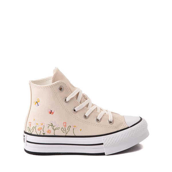 Main view of Converse Chuck Taylor All Star Lift Hi Sneaker - Little Kid - Natural Ivory / Floral