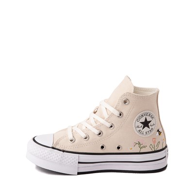 Alternate view of Converse Chuck Taylor All Star Lift Hi Sneaker - Little Kid - Natural Ivory / Floral