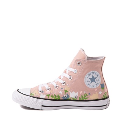Alternate view of Womens Converse Chuck Taylor All Star Hi Sneaker - Pink Clay / Garden Party