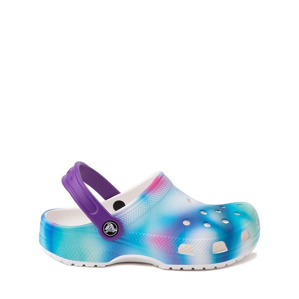Main view of Crocs Classic Solarized Clog - Little Kid / Big Kid - White / Multicolor