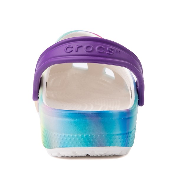 alternate view Crocs Classic Solarized Clog - Little Kid / Big Kid - White / MulticolorALT4