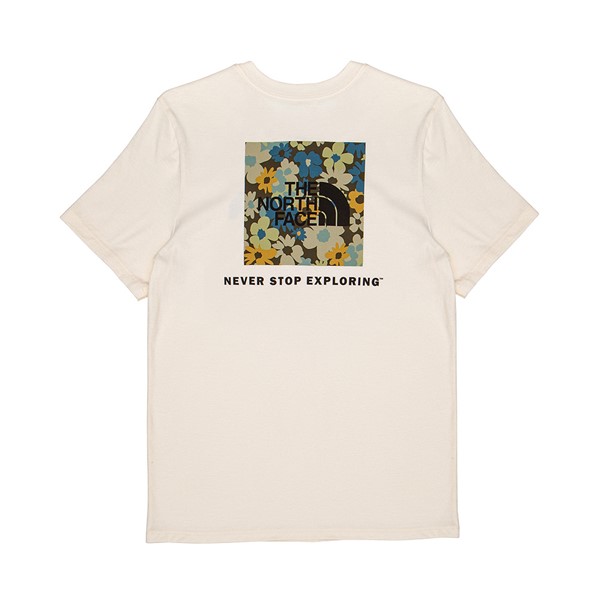 Vue principale de T-shirt à manches courtes The North Face Never Stop Exploring&trade; pour femmes - Blanc Gardenia