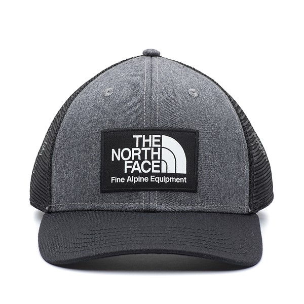 Main view of The North Face Deep Fit Mudder Trucker Hat - Black / Grey Heather