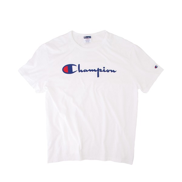 alternate view T-shirt léger à logo Champion pour hommes - BlancALT2