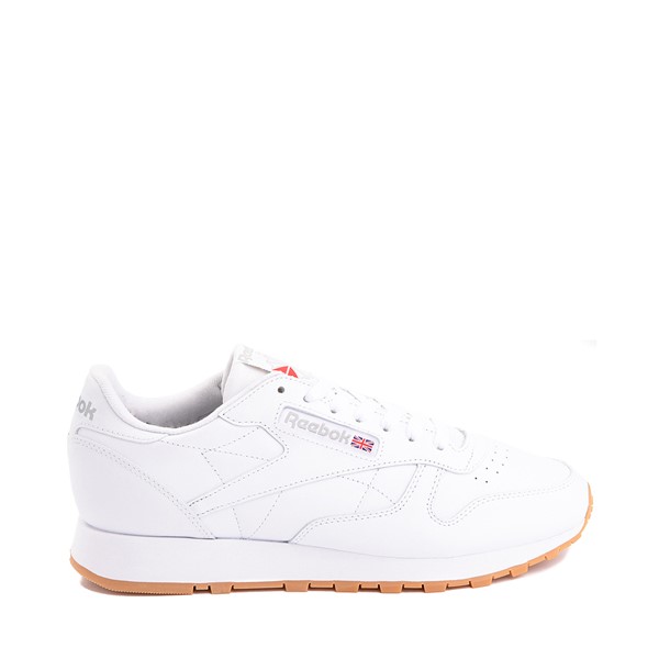 Main view of Mens Reebok Classic Leather Athletic Shoe - White / Gum