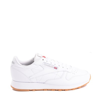 Alternate view of Mens Reebok Classic Leather Athletic Shoe - White / Gum