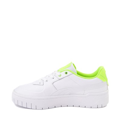 Alternate view of Womens PUMA Cali Dream Athletic Shoe - White / Neon Green
