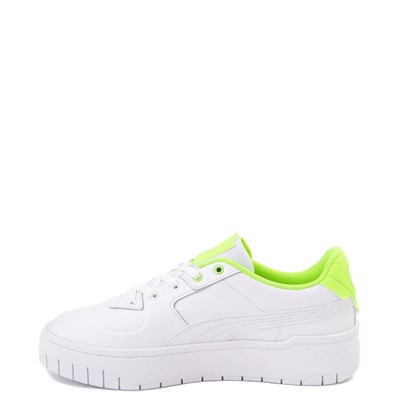 Alternate view of Womens PUMA Cali Dream Athletic Shoe - White / Neon Green