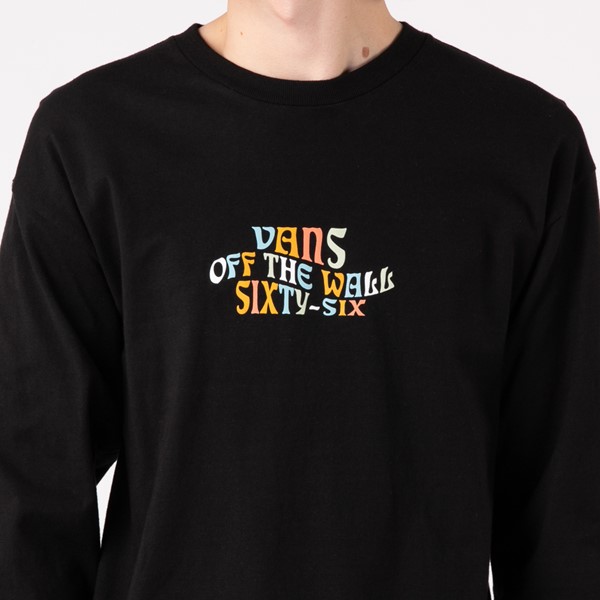 alternate view Mens Vans Trippy Long Sleeve Tee - BlackALT1