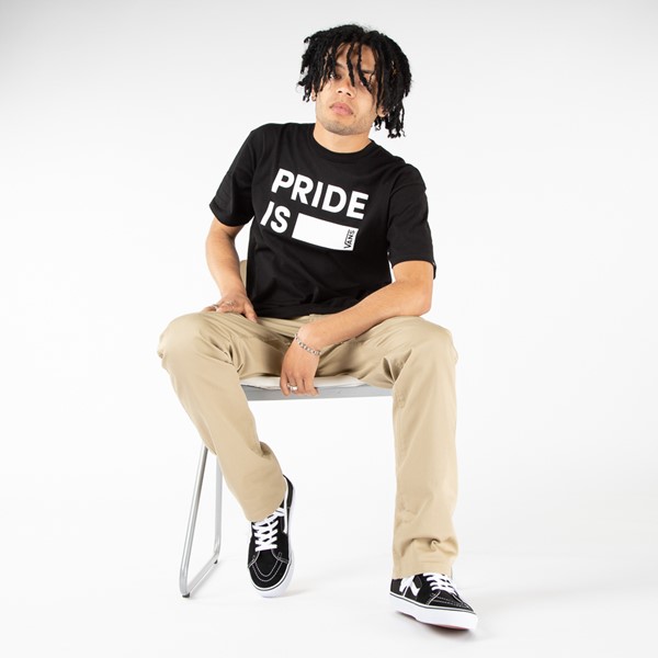 Vue principale de T-shirt Vans Pride pour hommes - Noir