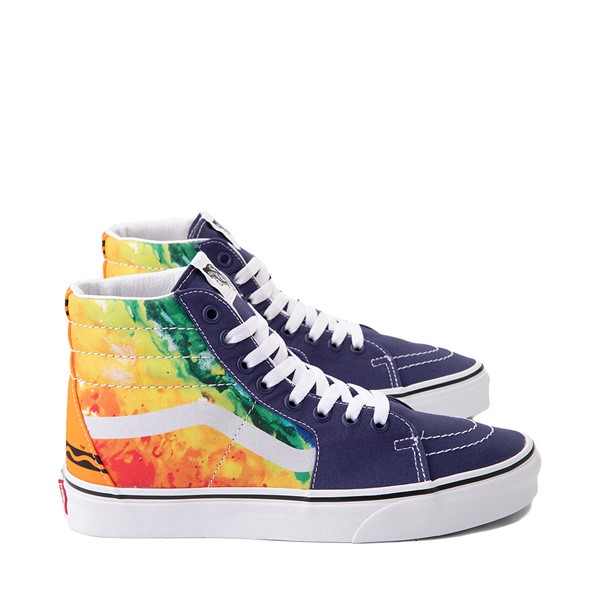 Vue principale de Chaussure de skate Vans x Crayola Sk8 Hi Mash Up Melt - Multicolore