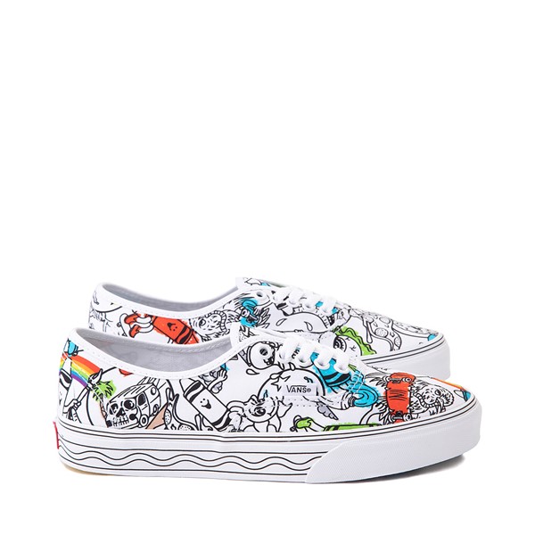 Main view of Vans x Crayola Authentic DIY Sketch Your Way Skate Shoe - White