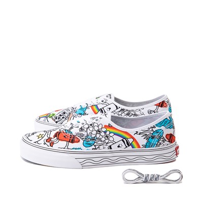 Alternate view of Vans x Crayola Authentic DIY Sketch Your Way Skate Shoe - White