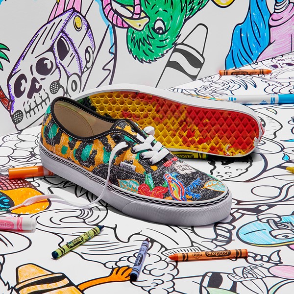 alternate view Vans x Crayola Authentic Van Doren Inspired Skate Shoe - MulticolourALT1B