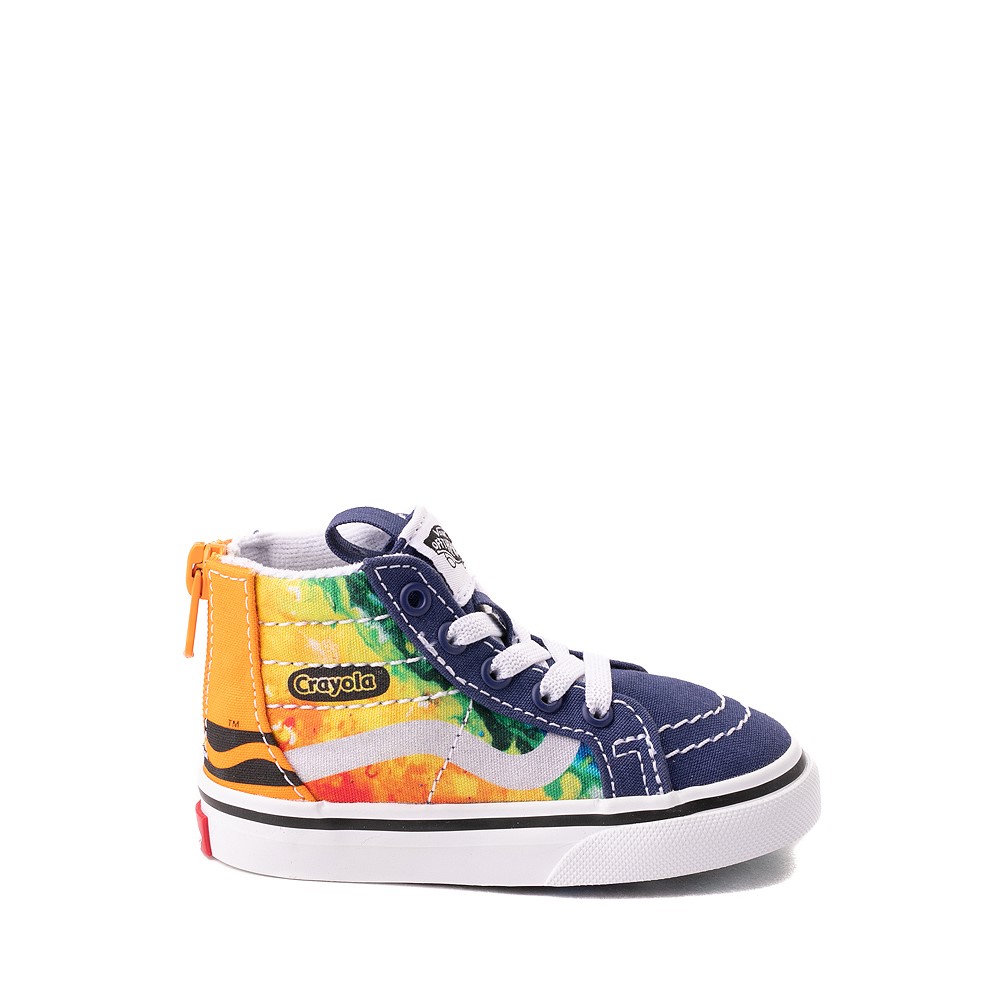Vans x Crayola Sk8-Hi Zip Mash Up Melt Skate Shoe - Baby / Toddler - Multicolour