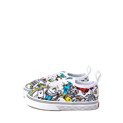 Alternate view of Vans x Crayola Authentic DIY Sketch Your Way Skate Shoe - Baby / Toddler - White