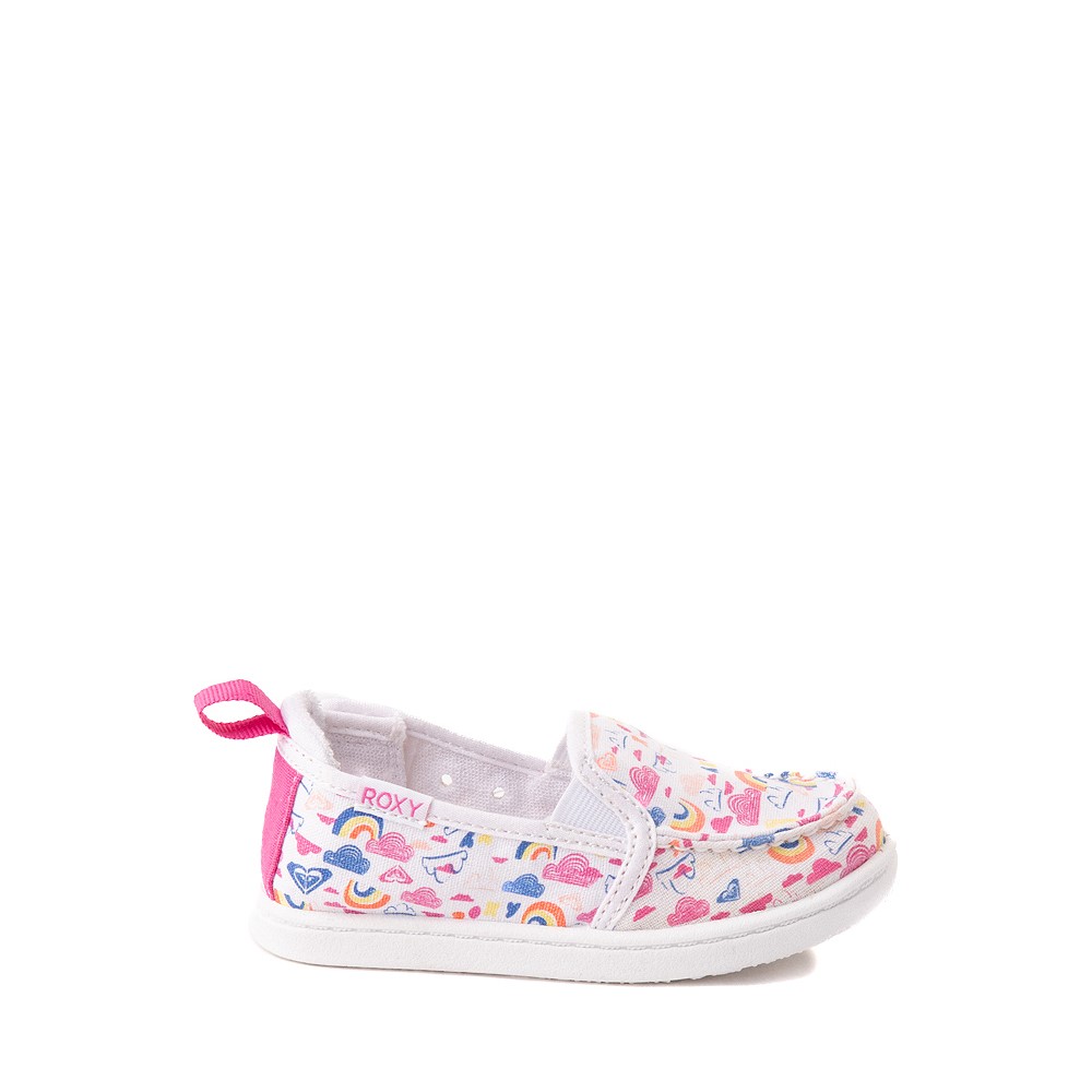 Roxy Minnow Slip On Casual Shoe - Toddler - White / Multicolour