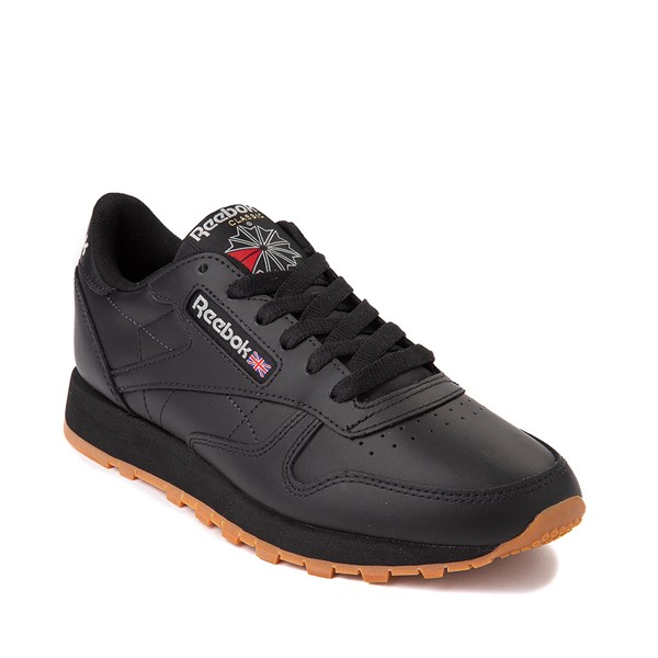 alternate view Mens Reebok Classic Leather Athletic Shoe - Black / GumALT5