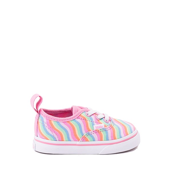 Main view of Vans Authentic Skate Shoe - Baby / Toddler - Begonia Pink / Wavy Rainbow