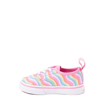 Alternate view of Vans Authentic Skate Shoe - Baby / Toddler - Begonia Pink / Wavy Rainbow