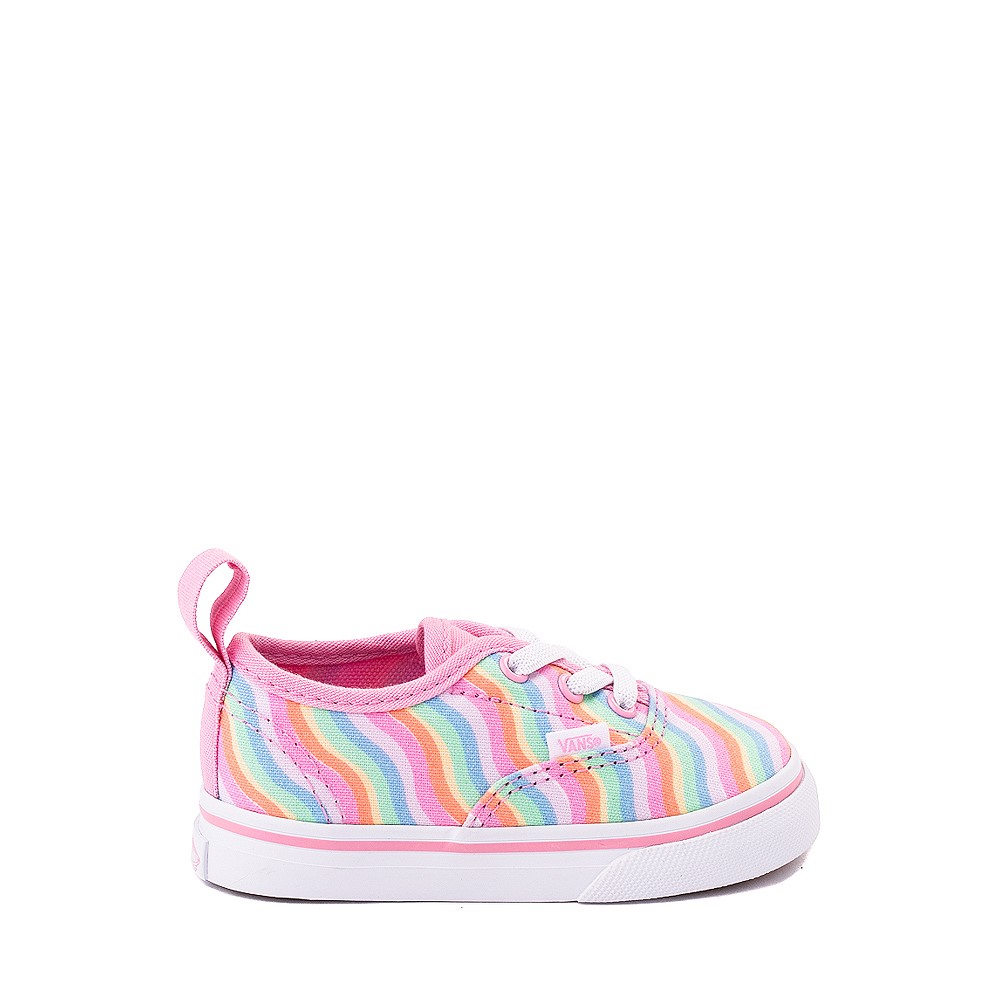 Vans Authentic Skate Shoe - Baby / Toddler - Begonia Pink / Wavy Rainbow