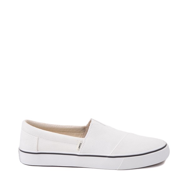 Main view of Mens TOMS Fenix Slip On Casual Shoe - White