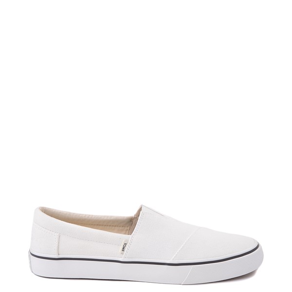 Main view of Mens TOMS Fenix Slip On Casual Shoe - White