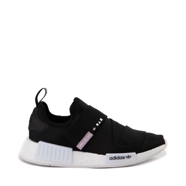 Main view of Womens adidas NMD R1 Slip On Athletic Shoe - Core Black