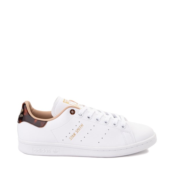 Main view of Womens adidas Stan Smith Athletic Shoe - White / Tortoise Shell