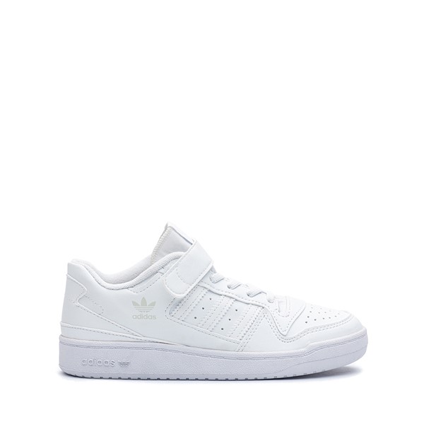 Main view of adidas Forum Low Athletic Shoe - Little Kid - White